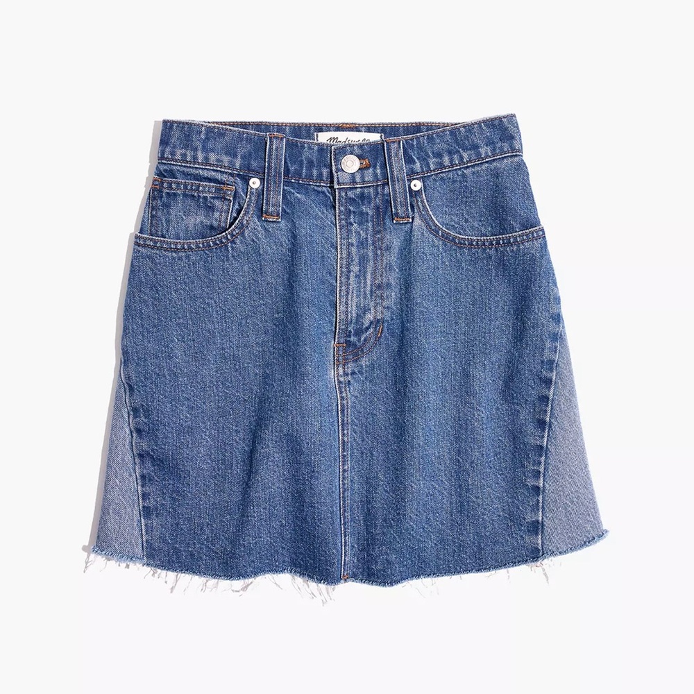 Madewell | Denim A-line mini skirt